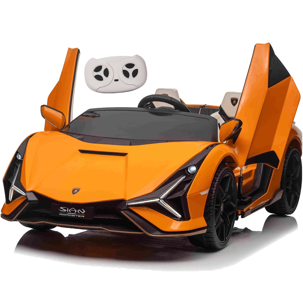 Carro Eletrico Bandeirante Lamborghini Sian 12V Controle Laranja em Oferta na Shopee