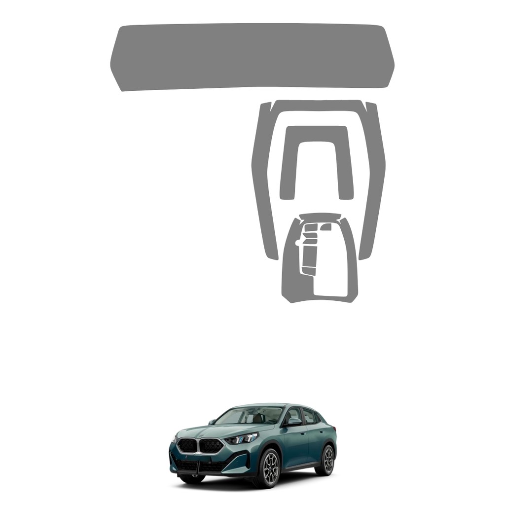 Película PPF Proteção Kit Console Central Velocímetro Multimídia BMW X2 2024 2025 2026 Transparente TPU Anti Risco
