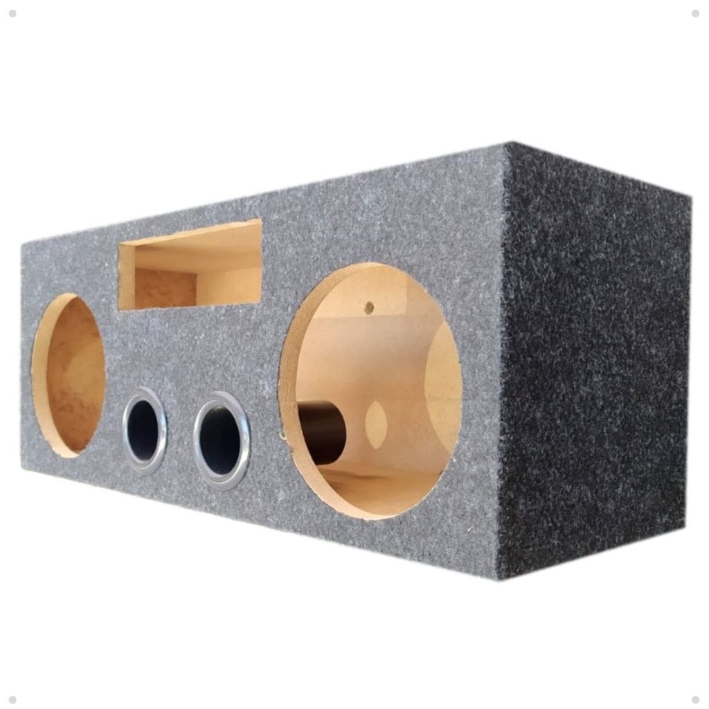 Caixa Vazia Som Automotivo Mp3 Para Par De 6" Horizontal