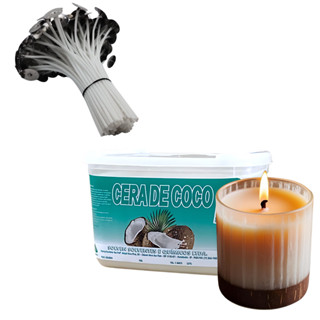 Kit 100 Pavio Velas Lembrancinha Casamento Noivado Chá Bebe Perfumadas A2020 10cm + 1kg Cera de Coco em Oferta na Shopee