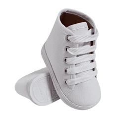 Tenis Cano Alto Infantil Unissex Liso Casual e Estiloso Look para Ocasiao Perfeita