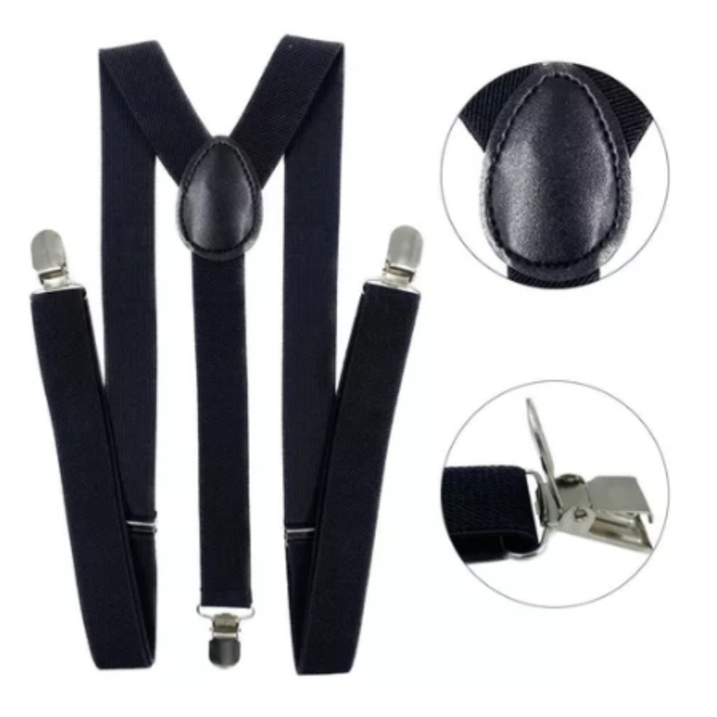 Suspensório Ajustável Masculino e Feminino para Fantasias Casamento e Festas (VARIAS CORES)