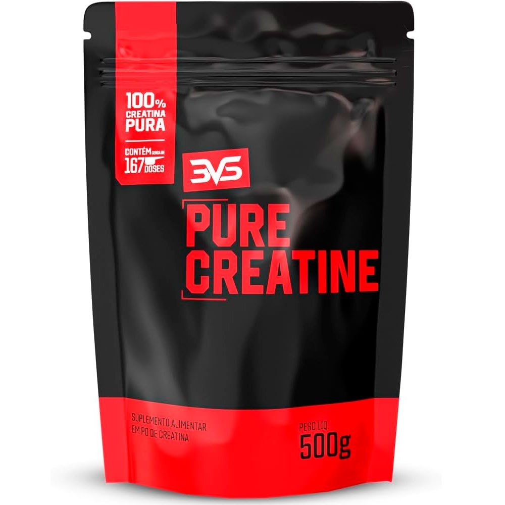 Creatina Monohidratada 100% Pura - (Pacote 500g) - 3VS Nutrition
