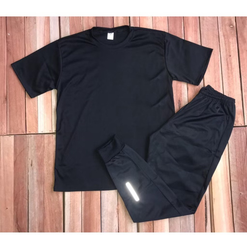 Kit Dry Fit Camisa + Calça Jogger Refletivel Otima para o dia a dia Esportivo e Casual OUTONO INVERNO OUTONO