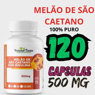 Melão São Caetano Puro melao amargo Momordica charantia 120 Capsula 500mg 100% Original em Oferta na Shopee