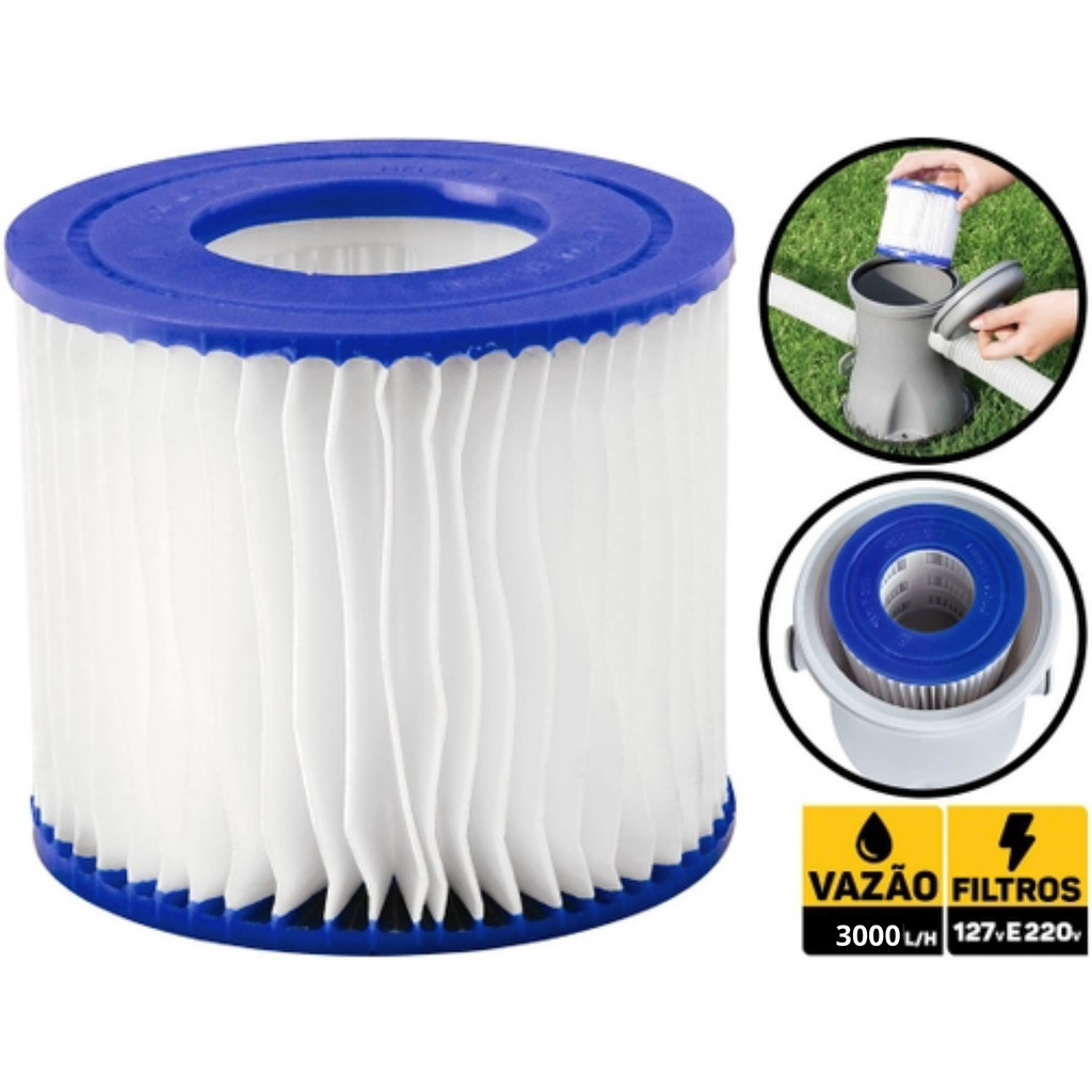 Refil Filtro Bomba de Piscina Mor 3.600 Litros/Hora 110V e 220V Bivolt	 em Oferta na Shopee
