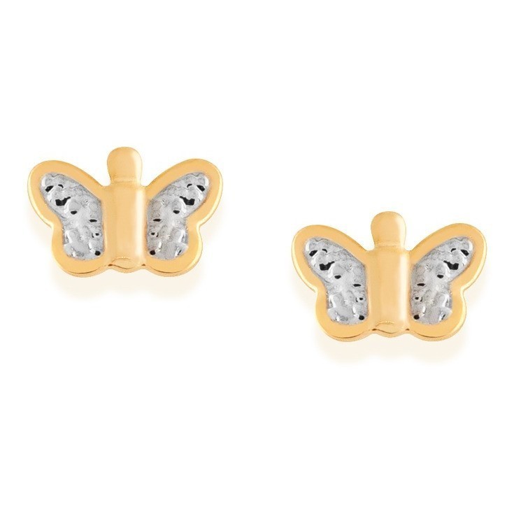 Brinco Borboleta Com Rhodium Nas Asas Rommanel 520164 em Oferta na Shopee