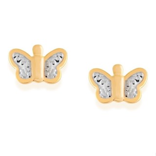 Brinco Borboleta Com Rhodium Nas Asas Rommanel 520164 em Oferta na Shopee