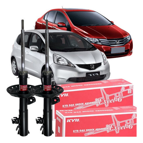 Par Amortecedor Dianteiro Kayaba Fit City