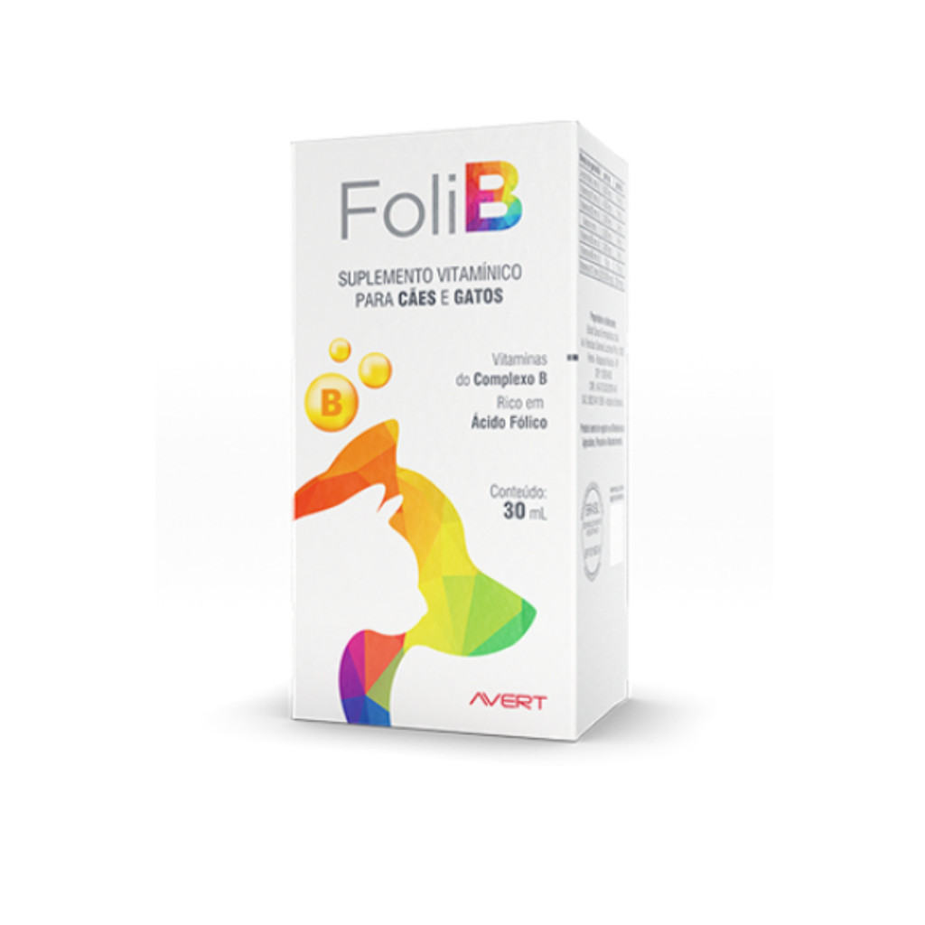Suplemento Foli B Cães e Gatos 30ml Avert