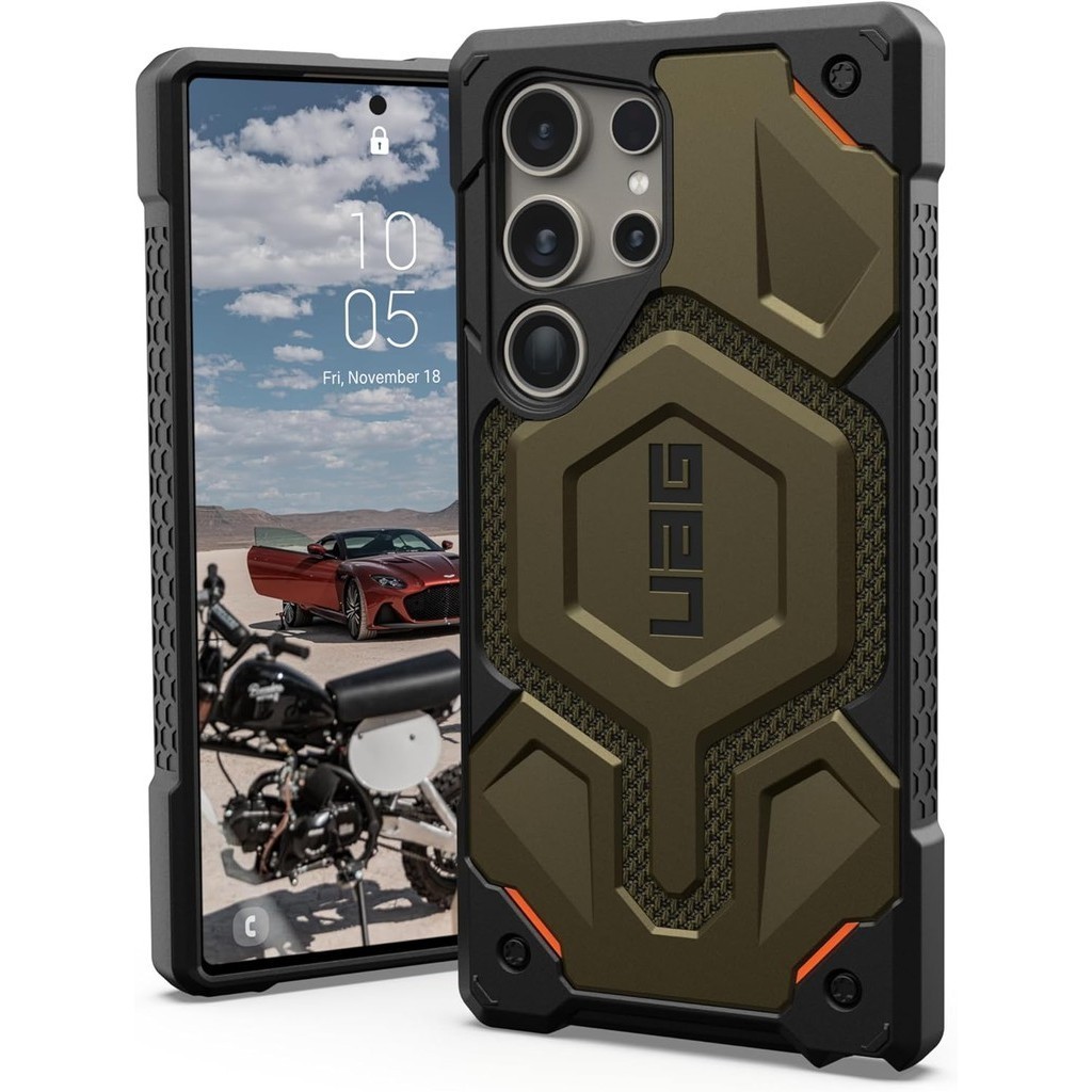 UAG Projetado Para Samsung Galaxy S24 Ultra S24 Plus Case Monarch Capa Protetora Antideslizante Resistente A Quedas Militares