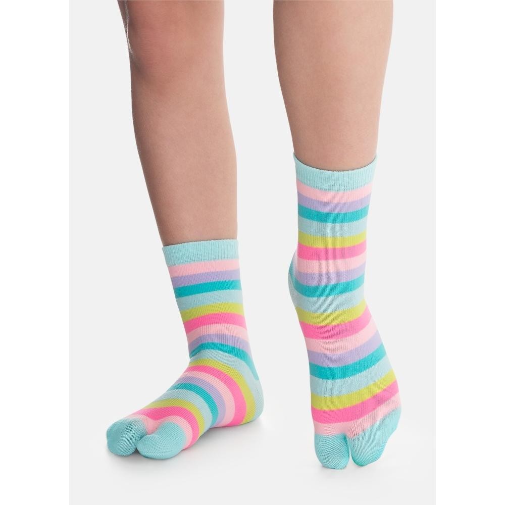 Meia Chinelinho Menina Listras - Puket - Baby & Kids Fashion