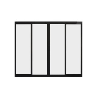 Janela de Alumínio de Correr 100x120cm 4 Folhas Hale Esquadrias Preto em Oferta na Shopee