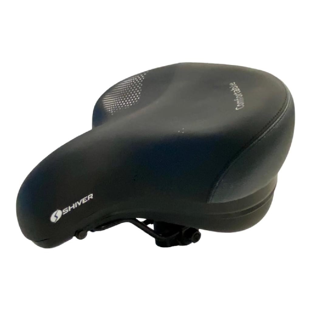 Banco Selim Celim Largo Confortavel Macio elastomero Bicicleta Bike Com porta objetos e sinalizador