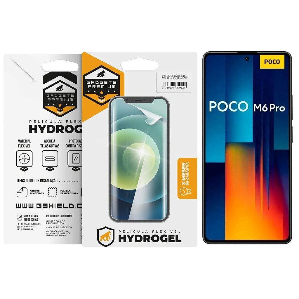 Película Hydrogel HD para Xiaomi Poco M6 Pro – Proteção Avançada e Alta Transpar
