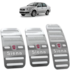 Pedaleira Siena G4 09/16 Manual Aço Inox - Não fura o pedal