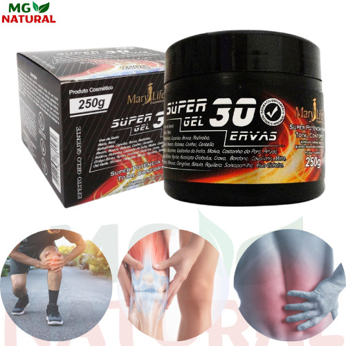3 Super Gel 30 Ervas Mary Life Pote 250g - Original