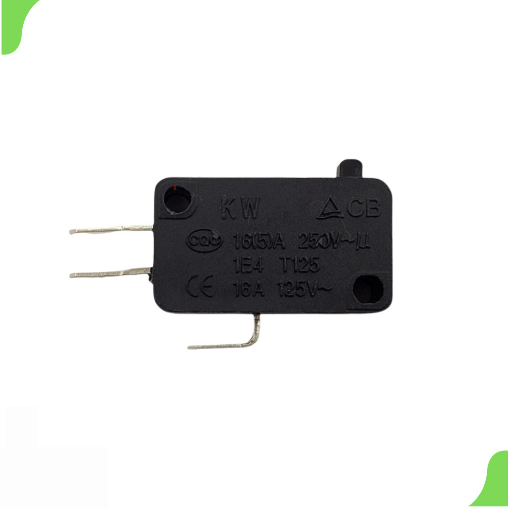 Micro Chaves Switch para Micro-ondas 16A 250V 3 Terminais Alta Resistência Universal
