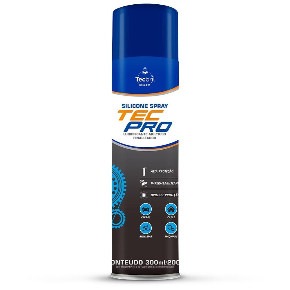 Silicone Spray Lavanda Tecpro 300ml Tecbril em Oferta na Shopee