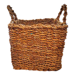 Cesta Decorativa Mearin de Seagrass - 30x30x25cm - 1 unidade - Rizzo