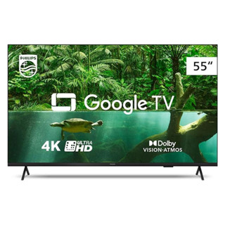 Tv Philips 55 Polegadas 55pug7408/78 4k Google Tv Wifi 5g com Voz Bluetooth Dolby Atmos em Oferta na Shopee