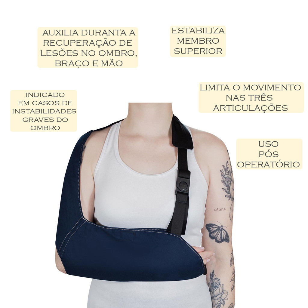 Tipoia Estabilizadora Estofada Bilateral Velpeau  Tamanho G- Mercur