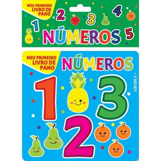 Meu Primeiro Livro de Pano Numerais em Oferta na Shopee