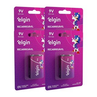 4 Baterias Recarregável 250mah 9v Sensor Brinquedo Elgin em Oferta na Shopee