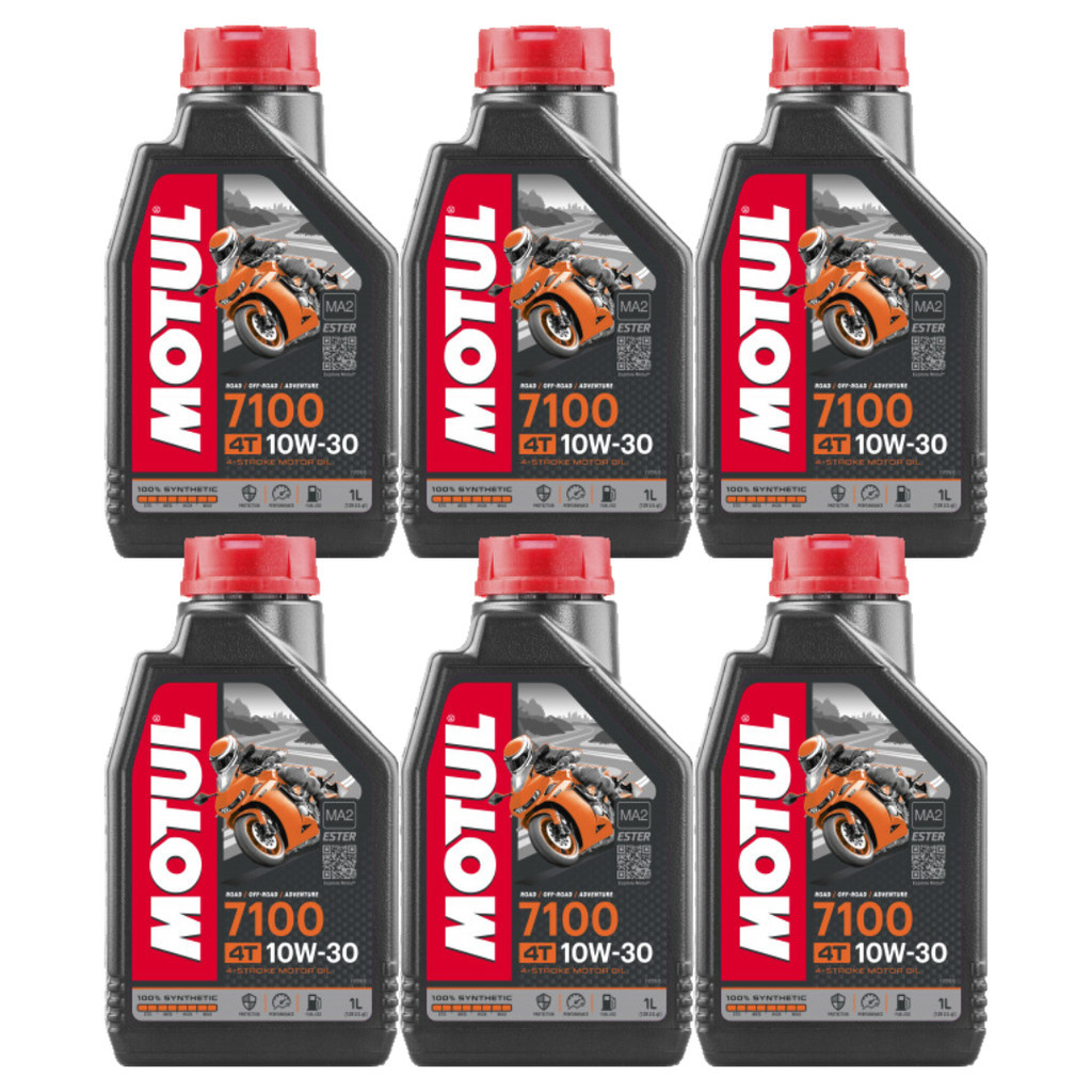 Kit Motul 7100 10w30 4t 6 Três Litros 100% Sintético em Oferta na Shopee