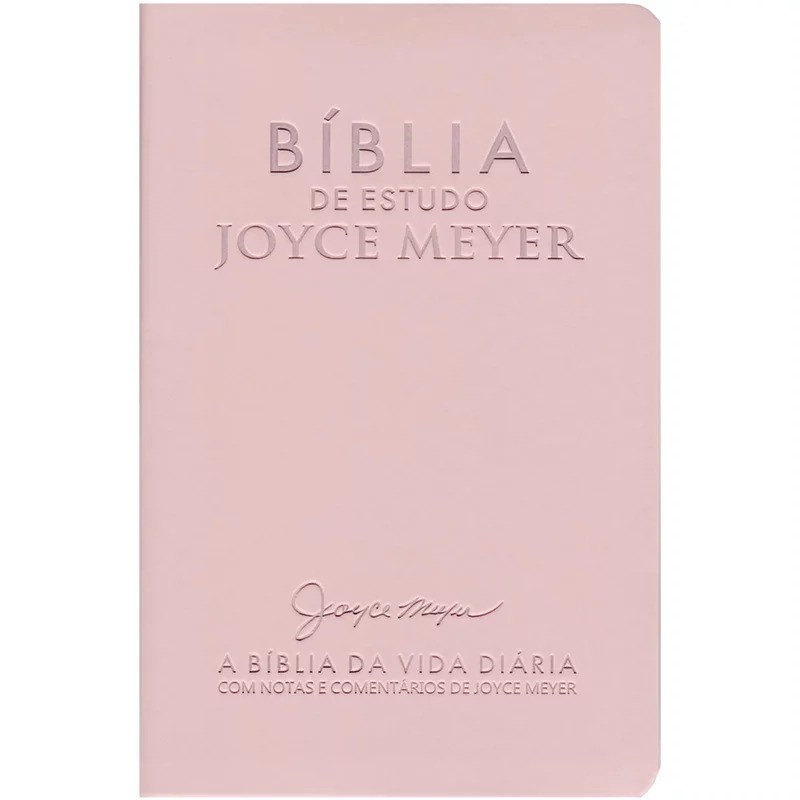 Bíblia de Estudo | Joyce Meyer | NVI | Letra Média | Nude em Oferta na Shopee