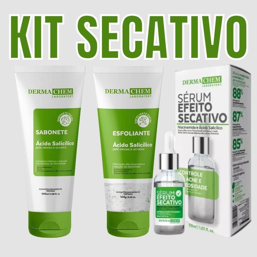 Kit Tratamento para Peles Oleosas Anti Acne uso diário