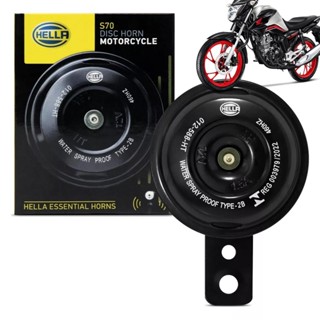 Buzina Moto para Honda Cg Fan Titan 125 150 160 / Yamaha YBR / XTZ / Crosser Original Hella em Oferta na Shopee