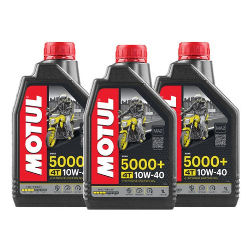 KIT MOTUL 5000+ 10W-40 3 LITROS em Oferta na Shopee
