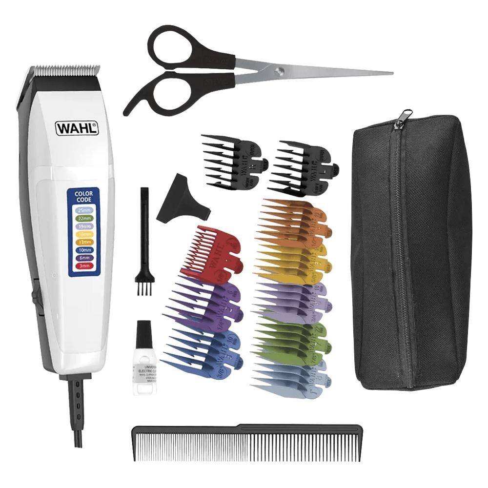 Máquina de Cortar Cabelo Wahl Clipper Color Code, 10 Pentes - 9314 1748 220V - Beauty