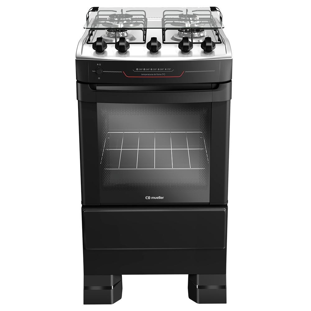 Fogão Mueller 4 Bocas Mesa de Inox e Acendimento Automático MFI4BF em Oferta na Shopee