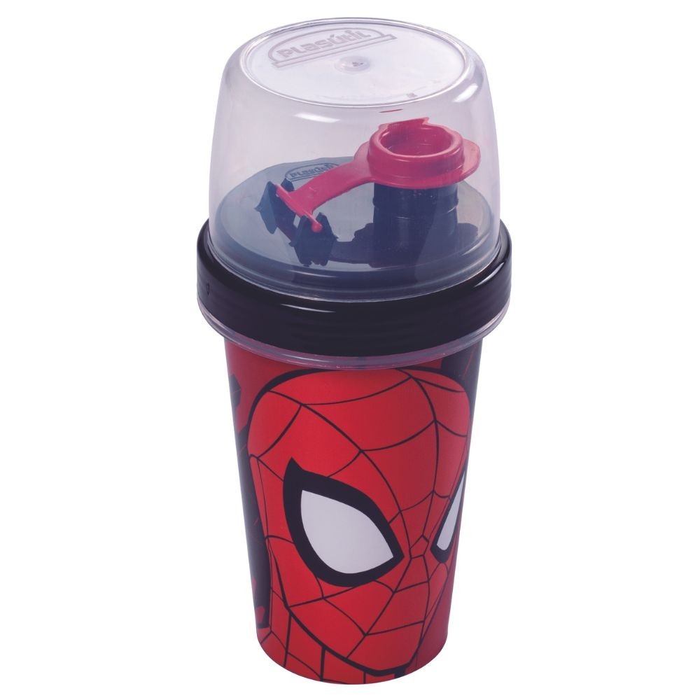 Mini shakeira 320ml Homem Aranha Plasutil ref.1077
