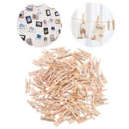 150 Mini pregador / Mini prendedor 2,5cm em Oferta na Shopee