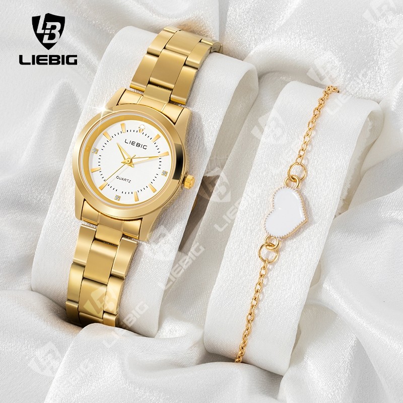 Relógio De Ouro Das Mulheres Relógios Senhoras Das Mulheres De Aço Pulseira Relógios Relógio Feminino Relogio Feminino