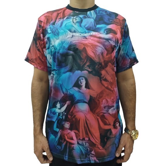 CAMISETA CHRONIC SUBLIMADA ANJOS COLORIDOS 2384