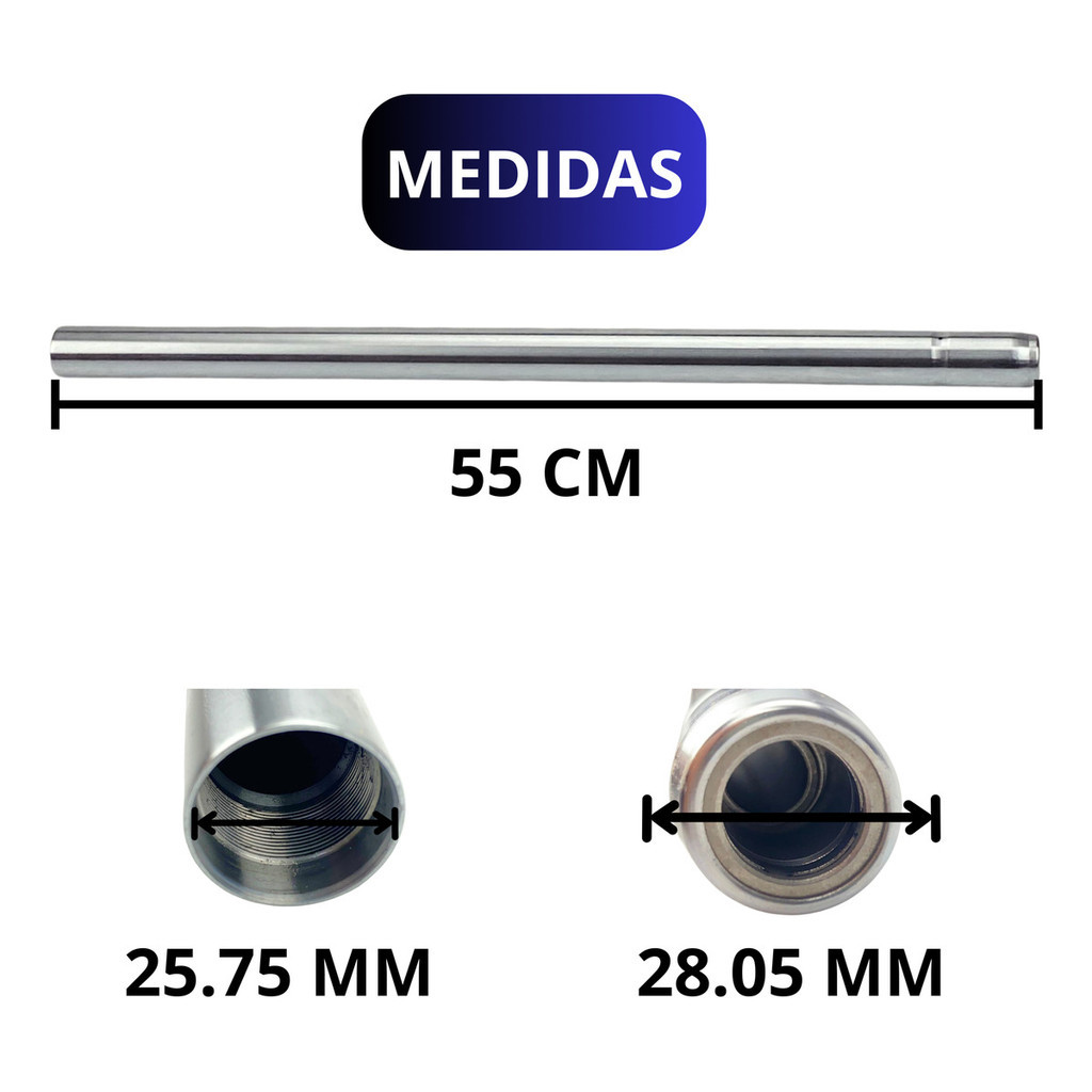 Cilindro Tubo Interno Bengala Cg Fan 150 Titan 150 55cm — imagem 2 de 2