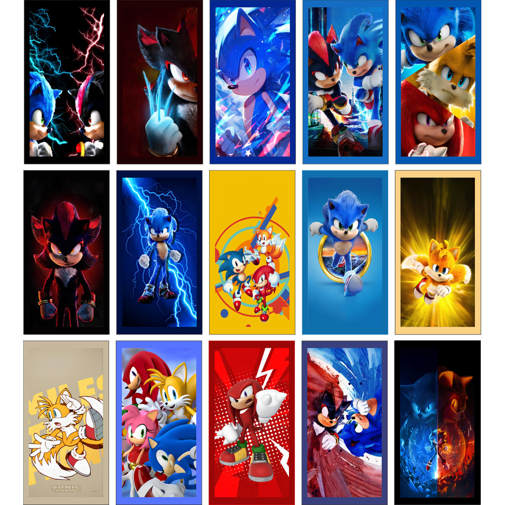 Capa para Painel Romano e Retangular Sonic e Shadow Filme Decoração de Festa