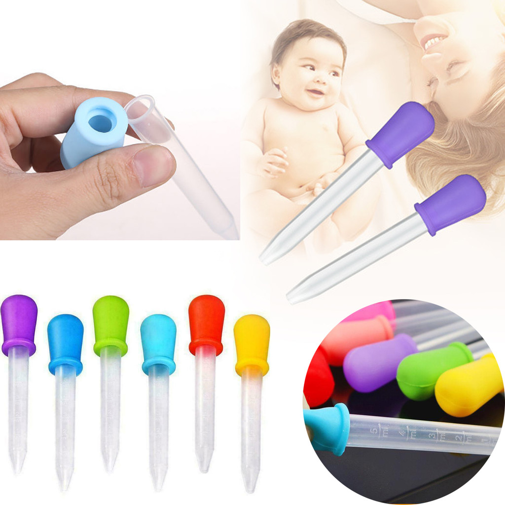 6 Pces Aprendendo Brinquedos Finos Da Habilidade Motora , Conta-Gotas Do Silicone Ciência Primária Para Crianças Educaçã