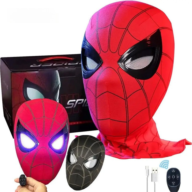 Máscara de festa de dança HD com capuz do Homem, truque de jogo de festa de dança piscante