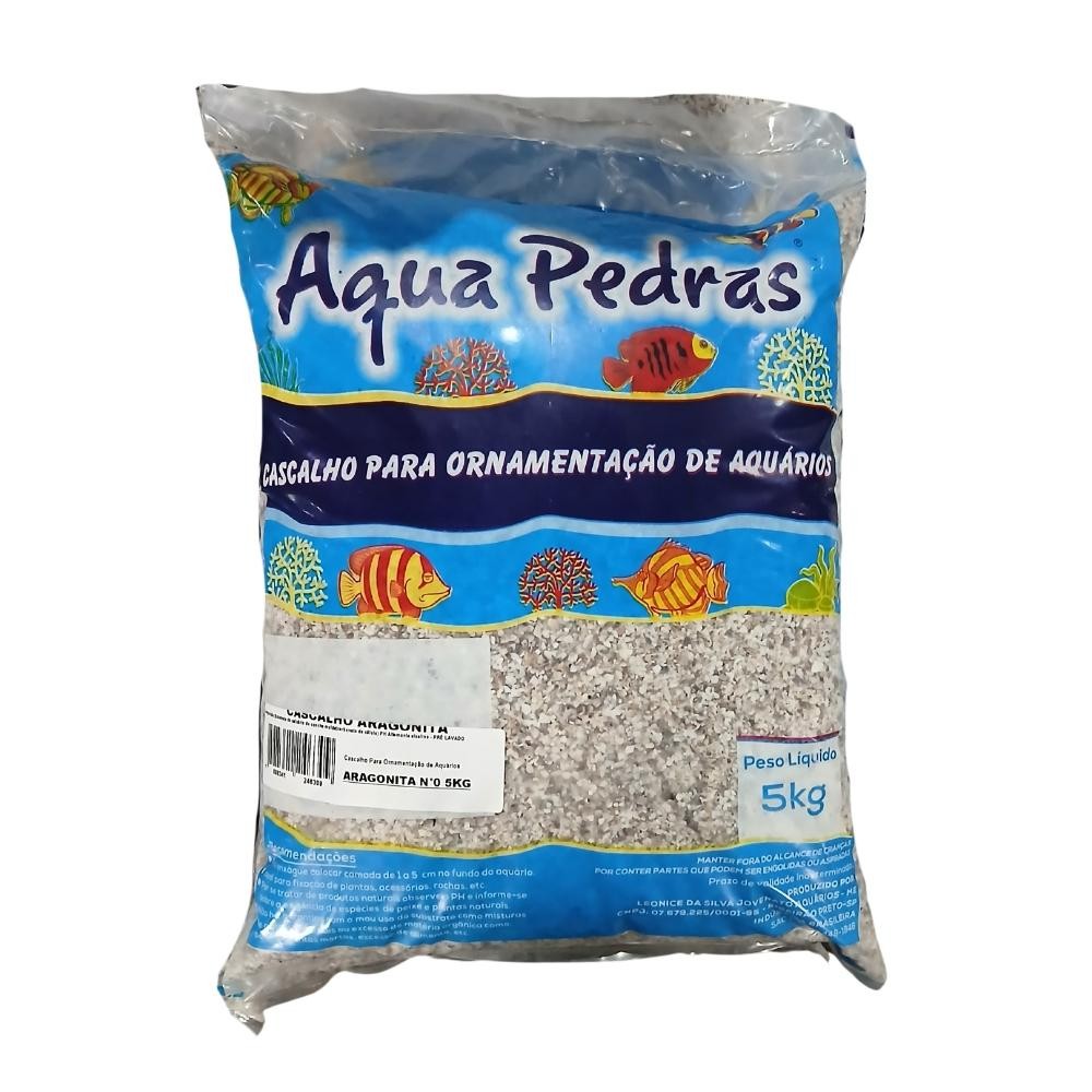 Aqua Pedras Substrato Inerte Aragonita Concha 0 5kg Aquário