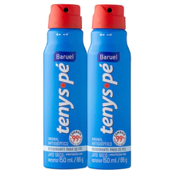 Tenys Pé Baruel Jato Seco Original 150ml | Kit com duas unidades