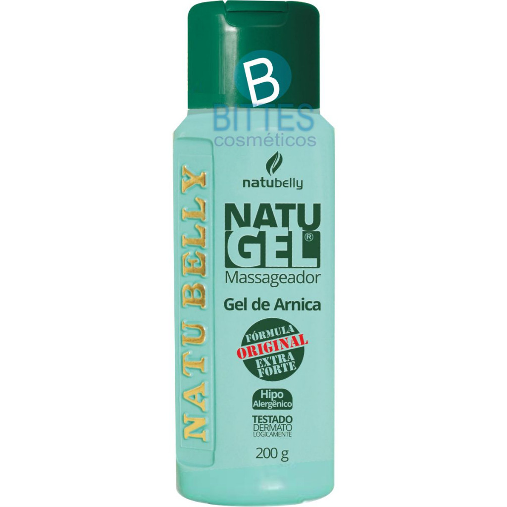 GEL MASSAGEADOR CORPORAL NATUGEL NATUBELLY COSMÉTICOS ARNICA em Oferta na Shopee