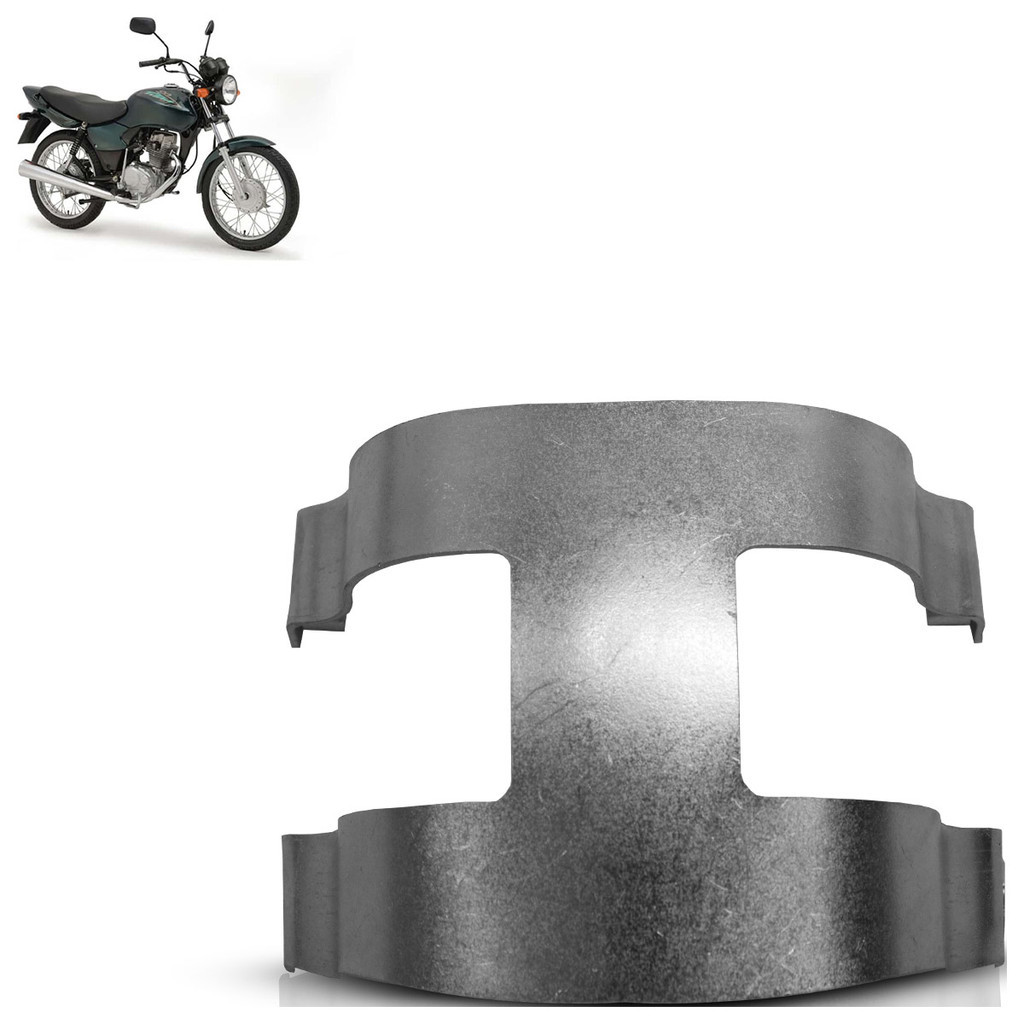 Suporte Aranha CG 125 Titan 2000 2001 2002 2003 2004 Paralama Dianteiro Prata - Spare Parts and Accessories for Vehicles