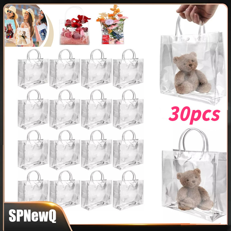 Kit 30 Unidades Reutilize Sacos De Presente Plástico Pvc