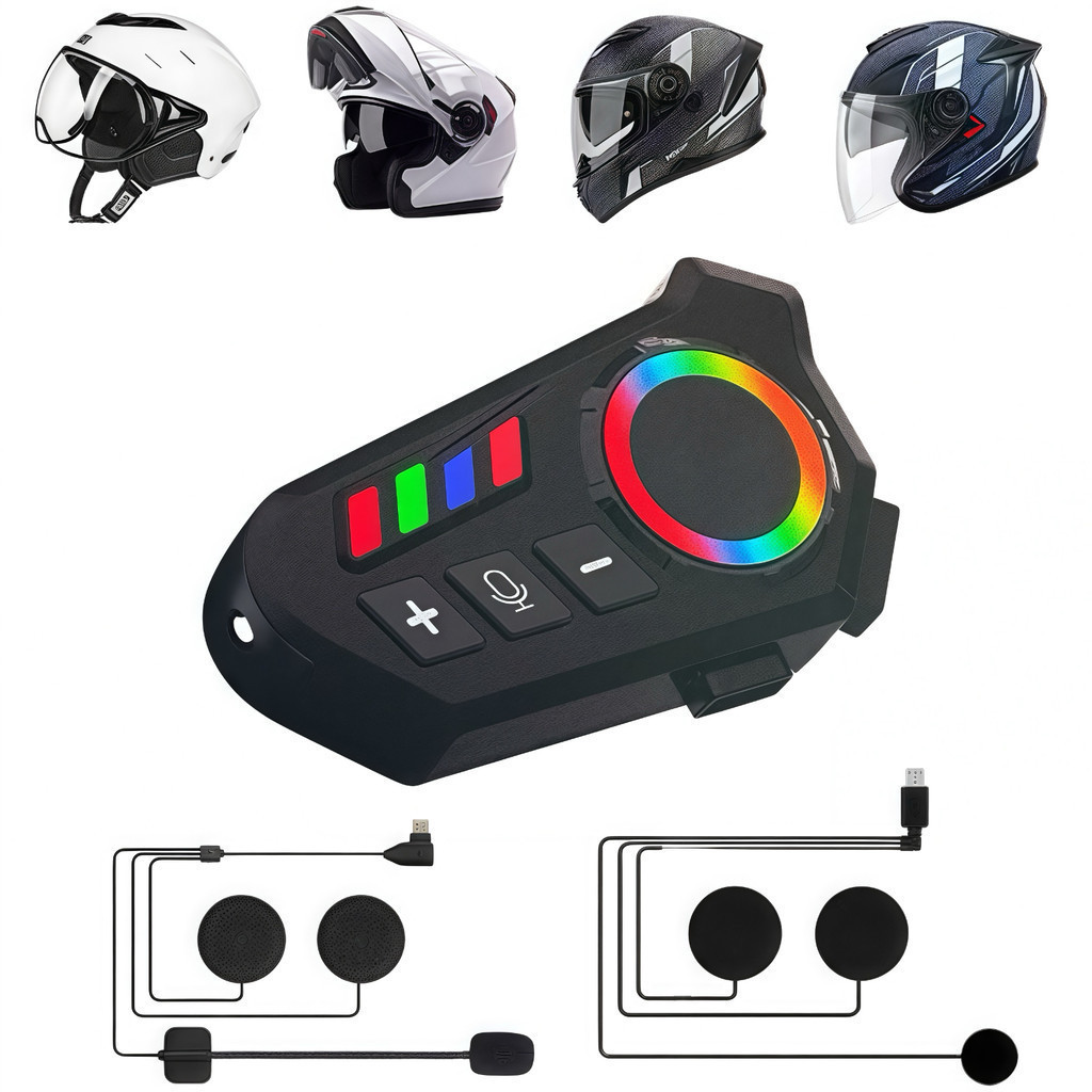Fone de Ouvido de Capacete Moto Bluetooth Controle De Voz intercomunicador