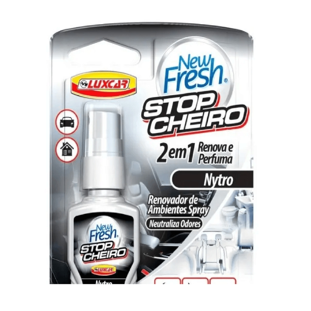 Detalhes do Cheirinho Stop Cheiro Carro Novo Nytro Spray Luxcar 60 Ml